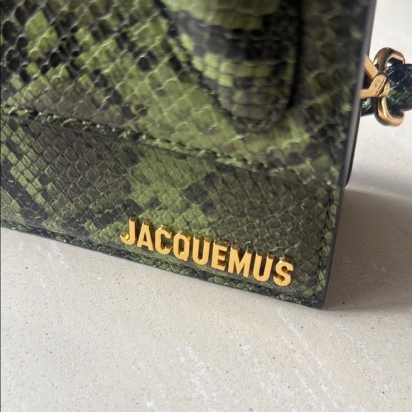 Jacquemus Green Snake Print Purse - Picture 2 of 4